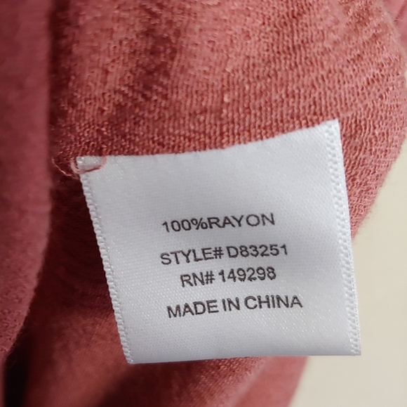 Francesca's Blue Rain Blush Pink Embroidered Dress Size Women's Medium - Picture 12 of 12